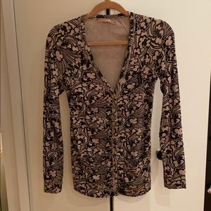 Juicy Couture black and beige cardigan
